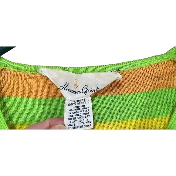 VINTAGE Herman Geist striped sweater - Picture 2 of 5